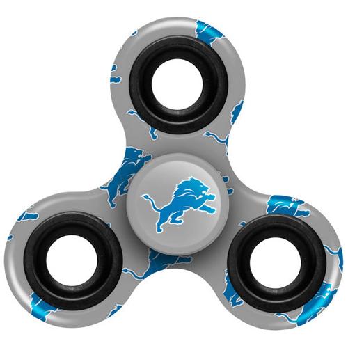 NFL Detroit Lions Logo 3 Way Fidget Spinner 3G19 - Click Image to Close
